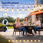200FT LED Outdoor String Lights - Image 7