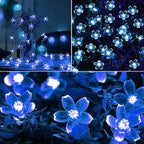 ITICdecor Outdoor Solar Flower String Lights Waterproof 50 LED Fairy Light - Image 6