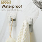 pickpiff Adhesive Towel Hooks for Bathroom: 20LB Extra Strong Wall Hanger for - Image 4