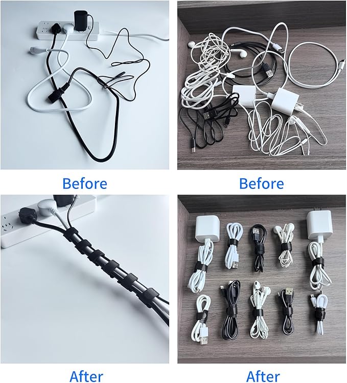 160PCS 6inches Cable Ties Reusable Multi-Colour Cord Straps Multi-Purpose Wire - Image 4