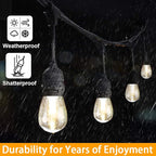 Mlambert 3-Color in 1 Solar String Lights Outdoor Waterproof Dimmable, 48ft - Image 5