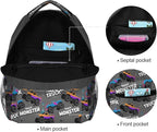 Wamika Monster Truck Boys Backpack Racing Cars School Backpacks Kids Girls - Image 3