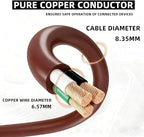 YOJOE Indoor Outdoor Extension Cord, 3 Prong 13A Weatherproof Power Cord - Image 7