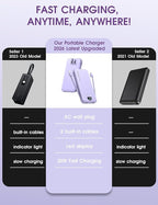 Portable Charger, 10000mAh PD20W USB C Fast Charging Power Bank - Image 2