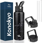 Konokyo 40oz Insulated Water Bottle Stainless Steel Sport Bottles by Konokyo