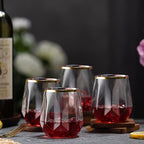 Lueumxc 40 Pack Plastic Wine Glasses, 12Oz Diamond Disposable Wine Glasses - Image 9
