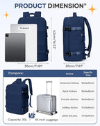 coofay Travel Backpack Carry On Backpack Personal Item Travel Bag Mochila De - Image 4