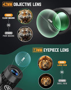 BEBANG Binoculars for Adults 10x42 High Powered Waterproof Binoculars for Bird - Image 5