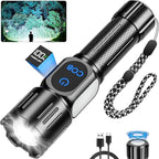Rechargeable LED Flashlight, Super Bright 99000 High Lumens Flash Light by RECHARGEABLEHEADLAMP