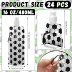 LemonRoad 24 Pack Collapsible Water Bottles Bulk 16 oz Sports Water Bottles - Image 2