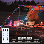 Minetom Globe String Lights, 33 Feet 100 Led Fairy Lights Plug in, 8 Modes - Image 6