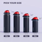 POWCAN 18 oz Stainless Steel Water Bottle: 2-in-1 Push-Button Spout & - Image 8