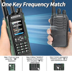 BAOFENG UV-32 Ham Radio Long Range 10W Rechargeable Walkie Talkies UV32 5RM K5 - Image 5