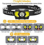 Headlamp 2 Pack, 1500 Lumen Bright LED Head Lamp - Image 3