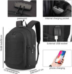 Tzowla Travel Laptop Backpack Water Resistant Anti-Theft Bag - Image 3