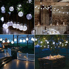 Toodour Solar String Lights Outdoor, 36ft 60 LED Globe String Light - Image 4