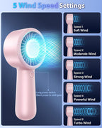 Portable Handheld Fan Personal Small Turbo Hand Fan Powerful, USB Rechargeable - Image 5