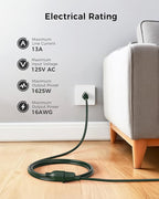 Cable Matters 2-Pack 16 AWG Heavy Duty 13A Power Extension Cord - 10ft - Image 6
