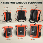 OSAH DRYPAK Waterproof Backpack Dry Bag 35L/55L/85L – Heavy Duty Roll-Top - Image 2