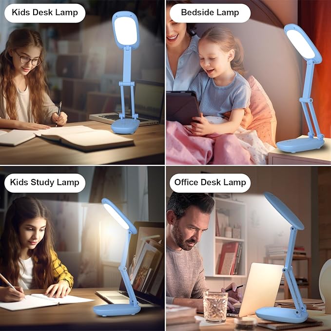 Akejrym LED Desk Lamp for Office & Home, Battery Operated, Foldable & Portable - Image 7
