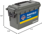 Sheffield 12626 Ammo Storage Box, Stackable .30 Cal Field Boxes, Water and Dust - Image 10