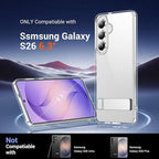 Temdan Designed for Samsung Galaxy S26 Case Clear, Built-in Invisible Kickstand - Image 8