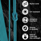 TECEUM 5/32" Paracord Rope 1000 – 1000ft / 200ft / 100ft / 50ft – Tactical - Image 3
