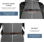 MOUNTAINTOP 30L Hiking Backpack, Men Women Camping Backpack, Lightweight - Image 8