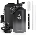 RAYMYLO One Gallon Water Bottle Insulated, Triple Walled Vacuum Stainless Steel by RAYMYLO