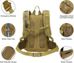 CVLIFE Hydration Backpack with 3L TPU Tactical Water Bladder, 22L Hiking - Image 7
