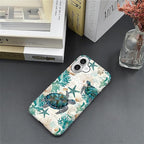 for iPhone 16 Plus Case, HH2 Ocean Sea Turtle Nautical Map Hybrid 2 Layer Hard - Image 5