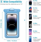 ProCase 2 Pack Floating Waterproof Phone Pouch IPX8, Universal Dry Bag Fits - Image 3