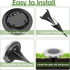 INCX 4.6 inch Solar Lights Outdoor Waterproof, 16 Pack Solar Light - Image 5