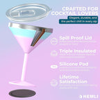 Martini Glass, Stainless Steel Insulated Martini Tumbler, Cocktail Cup - Image 3