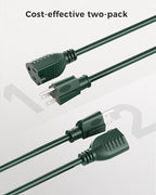Cable Matters 2-Pack 16 AWG Heavy Duty 13A Power Extension Cord - 10ft - Image 3