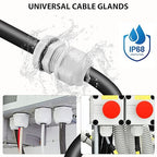 Outdoor Junction Box, Nineleaf White IP66 Weatherproof Electrical Project Boxes - Image 8
