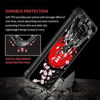 for Samsung Galaxy S21 FE Case, Sakura Japanese Samurai Pattern Graphic Design - Image 2