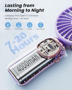 coldSky Portable Handheld Fan, 4000mAh Battery Operated 3 in 1 Multifunction - Image 3