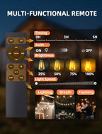 Outdoor Patio String Lights: 50Ft 15M Outside Waterproof Light - Image 6