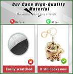 BORKUANA Leather Keychain Holder Case Compatible - Image 3