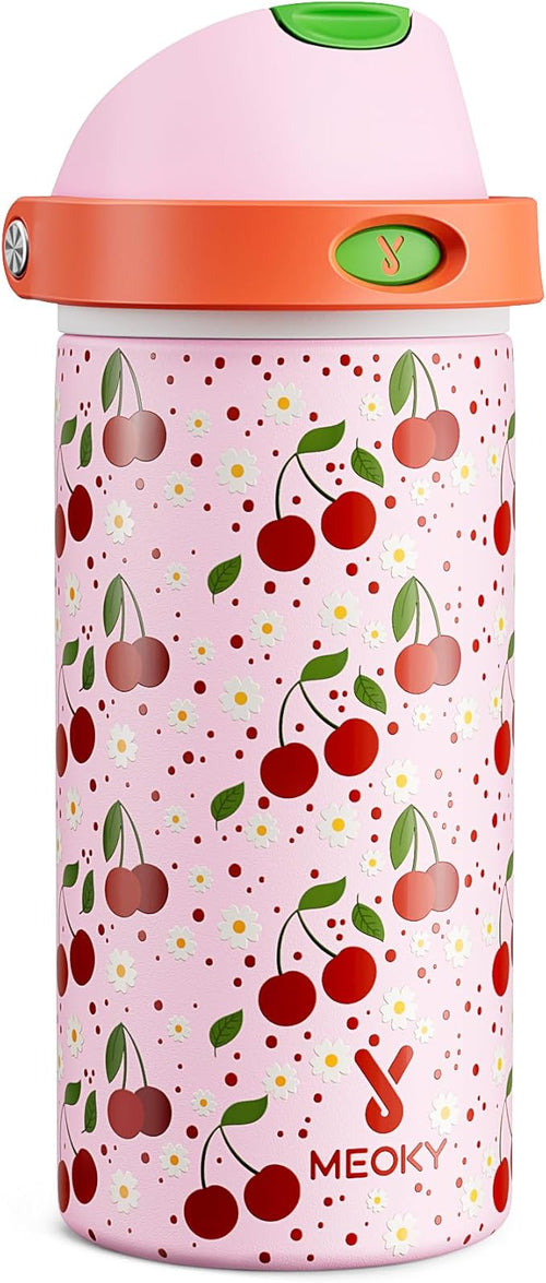 18 oz Insulated Water Bottle for Kids: Meoky Stainless Steel Water Bottle by MEOKY
