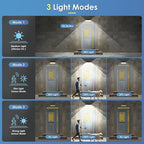 Upgraded Solar Lights Outdoor, 4 Pack 418 LED Motion Sensor Outdoor Lights - Image 5