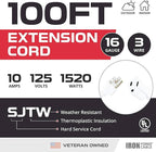 Iron Forge Cable Weatherproof 100 Ft Outdoor Extension Cord - Image 2