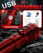 Victoper Red LED Flashlights, High Powered High Lumens Super Bright Tactical - Image 7