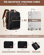 LOVEVOOK Travel Backpack for Women & Men 50L, Airline Approved Carry On - Image 5