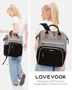 LOVEVOOK Laptop Backpack for Women, 17.3'' Waterproof Nurse Bag Teacher Work - Image 4