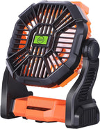 Portable Fan Rechargeable Battery Powered Fan, 270°Pivot Cordless Battery - Image 8
