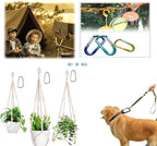12Pcs Aluminum Carabiner D Ring, Includes Small 1.8" Carbineers, Medium 2.2" D - Image 7