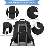 coowoz Black Travel Backpack For Women Men Airline Approved, Carry On Backpack - Image 4