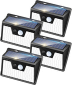 Peasur Solar Lights Outdoor Waterproof, 4 Pack 140LED Motion Sensor Light - Image 9